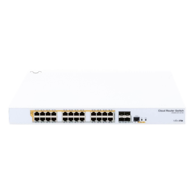 CRS328-24P-4S+RM - 24 port Gigabit Ethernet router/switch with four 10Gbps SFP+ - Imagen 6