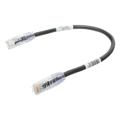 Cable de Parcheo TX6, UTP Cat6, 24 AWG, CM, Color Negro, 0.3 Metros (1 Pie) - Imagen 4