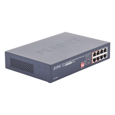 Switch PoE no Administrable, 8 Puertos 10/100/1000 Mbps con 4 Puertos PoE 802.3af/at, Modo Extender Hasta 250 mts - Imagen 4