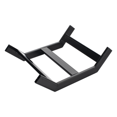 Curva Vertical Exterior de 90° para Escalera Tubular de 1.5" de Peralte y 12" de Ancho, Acabado con Pintura Epóxica Color Negro, Incluye Coples y Tornillería - Imagen 4