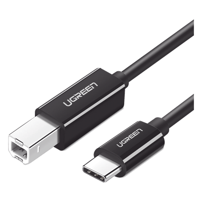 Cable de Impresora o escáner USB-C | 1m (6 pies) | USB Tipo C a USB 2.0 Tipo B | Soporta Thunderbolt 3 | Alta velocidad | DAC | Compatible con Brother HP, Canon, Lexmark, Epson, Dell, Xerox, Samsung, etc.