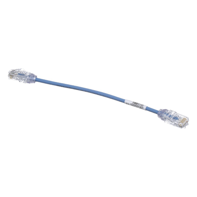 Cable de Parcheo TX6, UTP Cat6, Diámetro Reducido (28AWG), Color Azul, 20 cm (7.87 pulgadas) - Imagen 4