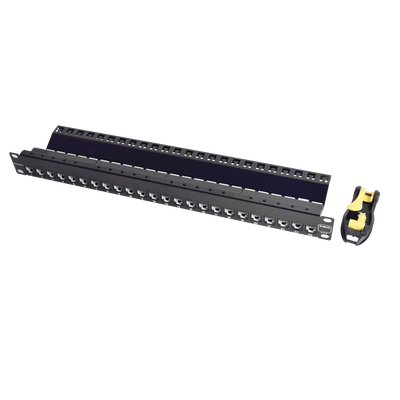 Patch Panel UTP Z-MAX de 24 Puertos, Precargado con Jacks Categoría 6, Plano, 1UR - Imagen 4