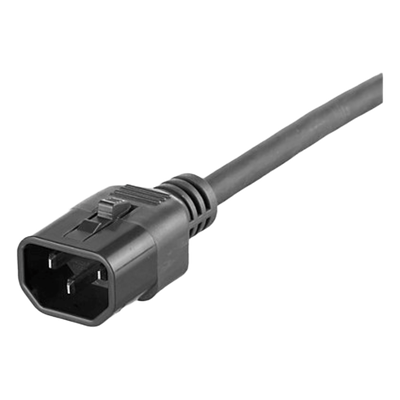 Cable de Alimentación Eléctrica Con Bloqueo Doble de Seguridad, de IEC C14 a IEC C13, 4 ft. de Largo, Color Negro, Paquete de 10 Piezas - Imagen 3