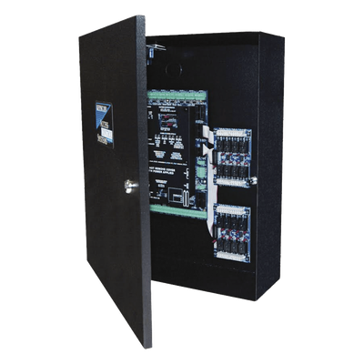 Controlador de acceso / 4 lectoras Wiegand / 90,000 tarjetas / Doble procesador / 16 entradas auxiliares / 4 salidas auxiliares / TCP/IP