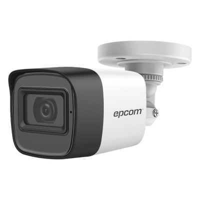 AUDIO POR COAXITRON / Bala TURBOHD 5 Megapixel / Gran Angular 85.5° / Lente 2.8 mm / 30 mts IR EXIR / Exterior IP67 / 4 Tecnologías / dWDR