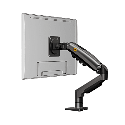 Brazo Ajustable para Monitor Ergonómico / Compatible con Monitores de 17" - 30" / Capacidad de Peso hasta 9 kg / Rotación 360° / Inclinación +85° a -30° / Giro 180° / Ajuste de Resorte de Gas / Color Gris - Imagen 4