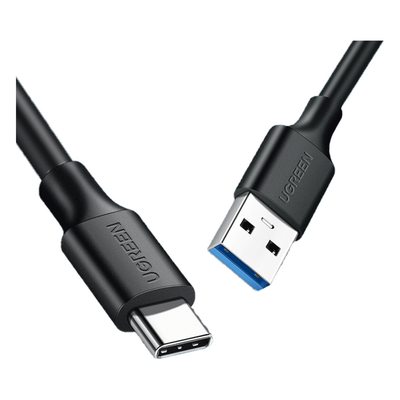 Cable USB-A a USB-C | 1 Metro | Carga y Sincronización de Datos | Carga Rápida 60W | Datos 5 Gbps | QC 3.0/2.0 | FPC | AFC | Protección Integrada | Duradero y Flexible| Caja ABS | Cubierta de TPE | Color Negro. - Imagen 3