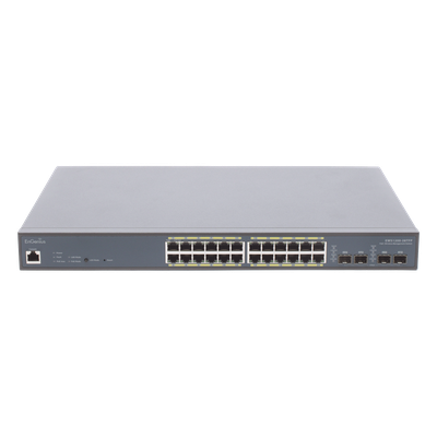 Switch PoE Administrable de 24 Puertos Gigabit, 4 Puertos SFP, Soporta Hasta 410 W con Opción de Controlador para Serie Neutron y Enturbo. - Imagen 4
