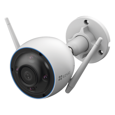 Bala WiFi / 3 Megapixel (2K) / Detección humana / Detección De Vehiculo / Alertas de Voz Personalizables / Sirena / Luz Parpadeante / Colores en Oscuridad / Micro SD / Uso En Exterior