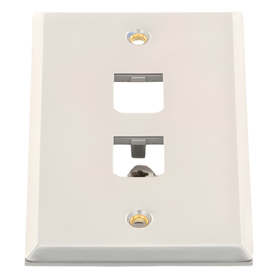 Placa de Pared Vertical, de Acero Inoxidable, Salida Para 2 Puertos Mini-Com - Imagen 4