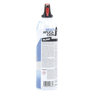 Removedor de polvo y residuos (aire comprimido) con aplicación 360º para limpieza de equipos electrónicos, válvula anti-estallamiento, 660 ml - Imagen 3