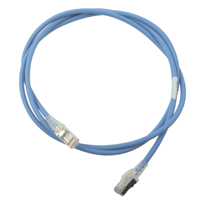 Patch Cord Skinny Cat6A Blindado S/FTP, 1.52 Metros (5 Pies), Diámetro Reducido 28 AWG, Color Azul - Imagen 4