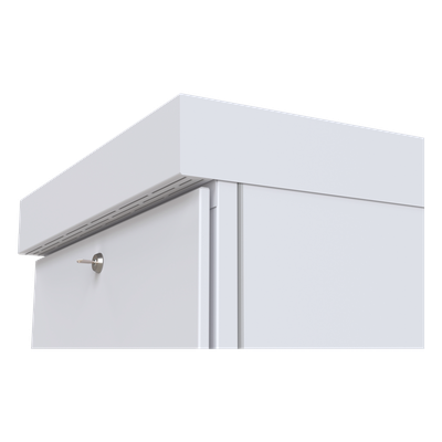 Gabinete para Piso, Capacidad, 31 Unidades de Rack, Doble puerta y Postes frontales e intermedios ajustables, Color Blanco, Se envía el Gabinete Armado. - Imagen 8