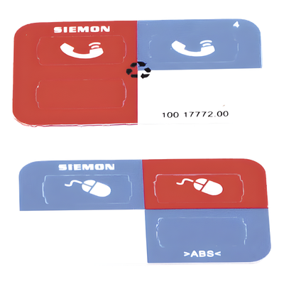 Icono Ultramax para Identificación de Jacks, Color Rojo, Bolsa con 100 Piezas