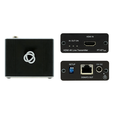 Kit Extensor HDMI 2.0 | DGKat™ 2.0 | 4K@60Hz (4:4:4) HDR | HDCP 2.2 | Alcance 60 m (196.9 ft) 4K60 4:4:4 | 70 m (229.7 ft) 4K60 4:2:0 | Alimentación Bidireccional | Compresión de Bajo Nivel | Latencia Cercana a Cero | Audio 32 Canales 