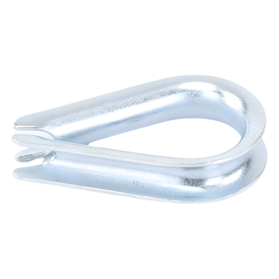 Cuello/ Guardacabo/ Rozadera para Cable de 1/4" de Acero Galv. por Inmersión. - Imagen 3