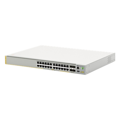 Switch inteligente de distribución o core, Stackeable, Capa 3, 24 x 1000 Mbps + 4 x SFP+ 10 G, Doble fuente de alimentación redundante - Imagen 4