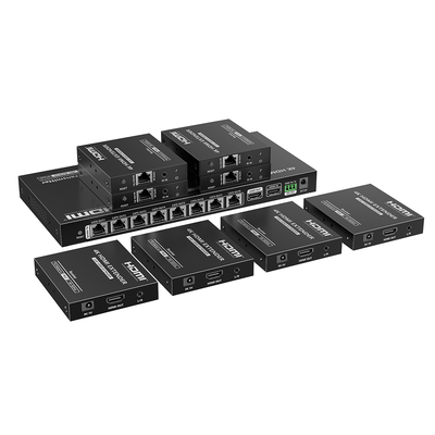 Kit Divisor y Extensor HDMI | 1x8 | Hasta 70 m |Resolución 4K @ 60 Hz | Cat 6/6a/7 | IPCOLOR | CERO LATENCIA | Puerto S/PDIF | EDID | RS232 | Salida Loop / PoC - Imagen 6