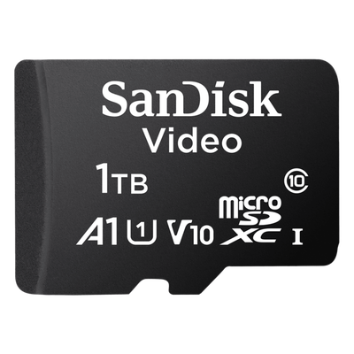Memoria microSD SanDisk 1TB (1024GB) / Alta Resistencia / Videovigilancia / Clase 10