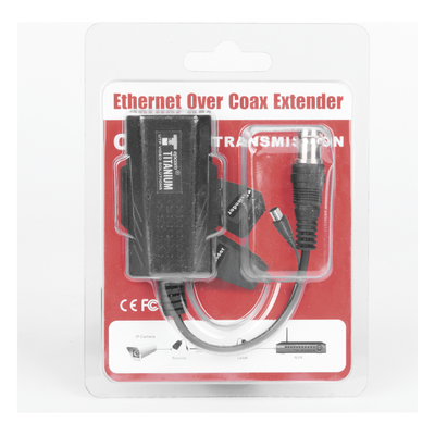 Kit EXTENSOR IP por cable CABLE COAXIAL para distancias de HASTA 200 m / REUTILIZA EL CABLEADO EXISTENTE PARA CONECTAR CÁMARAS IP / No Requiere Energía / Transmisión en Tiempo Real / Protección Contra Sobretensiones Incorporada - Imagen 4