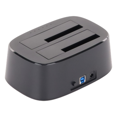 Base USB 3.0 para Disco Duro de Doble Bahía | Soporta Discos SATA de 2.5' & 3.5´ | Soporta discos de 12TB | Compatible con UASP, SATA 3.0 | Con adaptador de corriente 12V3A | Cable USB 1M | Alta Velocidad | Modo Clonación. - Imagen 4