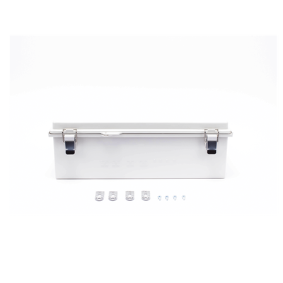 Gabinete de Plástico ABS, Uso en Intemperie IP66 (350 x 460 x 160 mm) Cierre por Broche Inoxidable y Permite Cerrado con Candado y Llave (Perno 5mm) No Incluido - Imagen 6