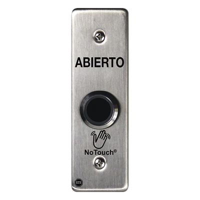 Interruptor IR NoTouch® de Acero Inoxidable, Montaje Delgado, Caja Posterior, ABIERTO - Imagen 4
