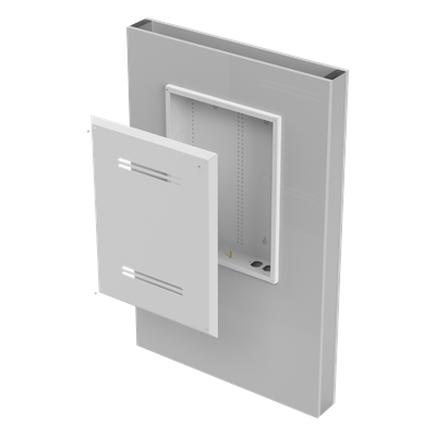 Gabinete de Medios de 19 Pulgadas de alto, para Empotrar en Pared (360 x 478 x 95 mm). - Imagen 7