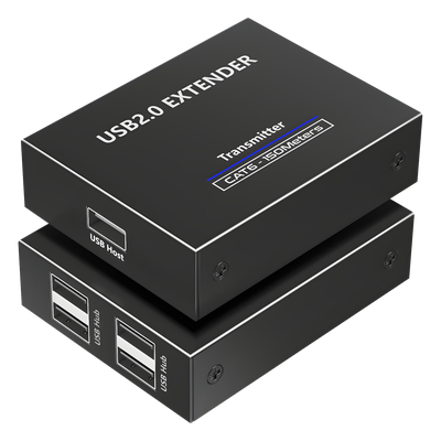 Kit EXTENSOR USB 2.0 de 4 Puertos para Distancias de Hasta 150 m | Soporta USB 2.0, USB 1.1 y USB 1.0 | UTP Cat 5e/6/6a/7 | Soporta Switch Gigabit | Ideal para Cámaras WEB, Impresoras, Escáner, Memorias, Mouse, etc. - Imagen 4