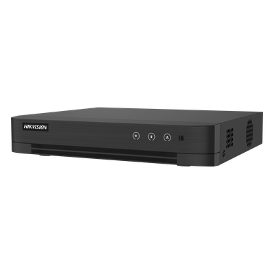 DVR 4 Canales TURBOHD + 2 Canales IP / 5 Megapixel Lite - 3K Lite / Audio Bidireccional  / ACUSENSE (Evista falsas alarmas) / 1 Bahía de Disco Duro / Salida de Video en Full HD 