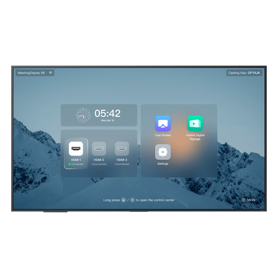 Pantalla Profesional Yealink de 86" MD-86 para Salas de Juntas, con Integración a MeetingBars y Control Inteligente - Imagen 4