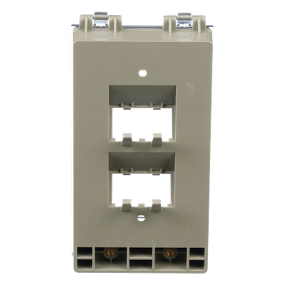 Placa de Pared Vertical, Resistente al Agua con Protección IP56, Acepta 4 Módulos Mini-Com, Color Gris - Imagen 3