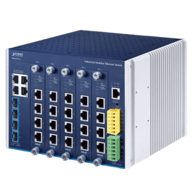 Switch Modular Industrial Capa 3 / 5 Slots / 4 Puertos Gigabit RJ45 / 4 Puertos SFP+ 10G / Rango de Temperatura -40~75°C / Entrada de Potencia Redundante 12-48V / Soporte IPv6/IPv4 - Imagen 5