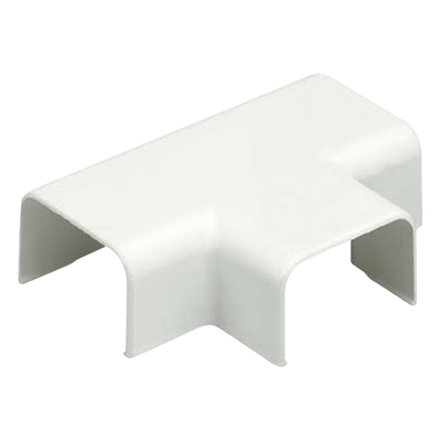 Accesorio en "T", para uso con canaleta LD10, material ABS, Color Blanco