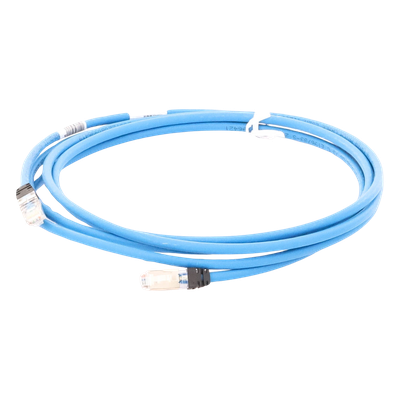 Patch Cord Cat6A, Blindado S/FTP, CM/LS0H, 3.05 Metros (10 Pies), Color Azul - Imagen 3