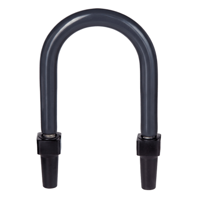 Abrazadera U de Pata Larga con Recubrimiento de PVC para Tubo de 1/2" (12.7 mm).