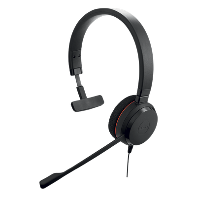 Jabra Evolve 30 Mono con conexión USB / 3.5mm, micrófono con cancelación de ruido y controlador en el cable con botones e indicadores LED (5393-829-309) - Imagen 4