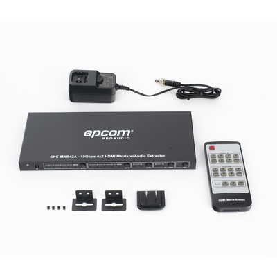 Matricial HDMI | 4x2 | 4K2K@60Hz | HDR | YCbCr 4:4:4 | EDID Auto | Extractor de Audio | Salida de audio análoga y digitalizados | HDCP 2.2 | 18 Gbps - Imagen 9
