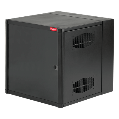 Gabinete AccessPlus de 19 UR Montaje en Pared de 19in / Doble Bisagra / Puerta Sólida de Acero / 915 mm de Alto x 600 mm de Ancho x 637 mm de Profundidad / Color Negro