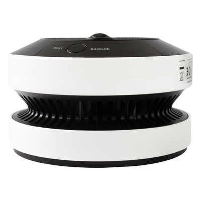 (HikFire) Mini Fisheye IP 4 Megapixel con Detector de Humo Puntual / Autónomo / Entrada y Salida de Alarma / 15 mts IR / PoE / WDR 120 dB / Alarma de 85 dB / MicroSD 128GB / Compatible con Hik-Connect - Imagen 3