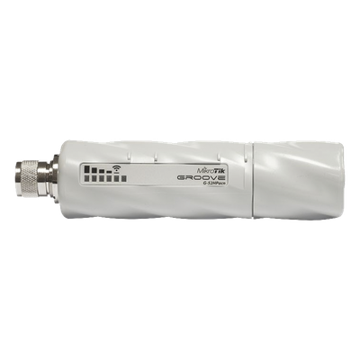 (Groove 52 ac) CPE y PtP en  2.4 o 5GHz 802.11 a/b/g/n/ac Conectorizado, con 400 mW de Potencia.