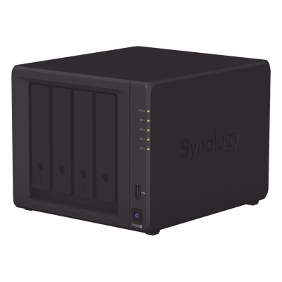 Servidor NAS de escritorio con 4 bahías / Expandible a 9 bahías / Hasta 144 TB