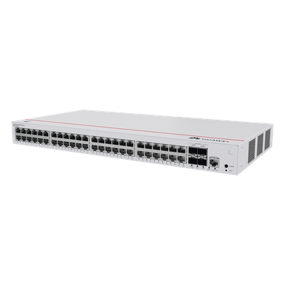 Switch de Distribución/Core Gigabit Administrable PoE Capa 3 / 48 puertos 10/100/1000 Mbps (PoE) / 4 Puertos 10GE SFP+ Uplink / ERPS / Rutas Estáticas / iStack / PoE Perpetuo / 380W / Administración Nube Gratis - Imagen 5