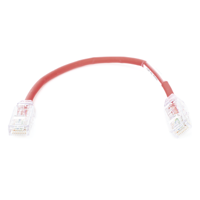 Cable de Parcheo UTP, Cat6A, Diámetro Reducido (28 AWG), CM/LSZH, Color Rojo, 20.3 cm (8 Pulgadas) - Imagen 3