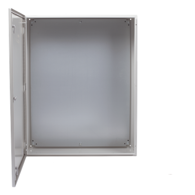 Gabinete de Acero IP66 Uso en Intemperie (800 x 1000 x 300 mm) con Placa Trasera Interior Metálica y Compuerta Inferior Atornillable (Incluye Chapas y Llaves T). - Imagen 4