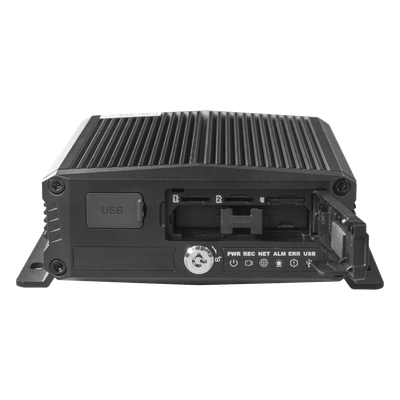 DVR Móvil / Multiplataforma / 4 Canales AHD + 2 canales IP/ Almacenamiento en Memoria Micro SD / H.265 / Chip IA Embebido / Soporta 4G / GPS - Imagen 4
