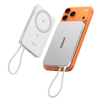 Banco de Energía Magnético Inalámbrico / 10000 mAh / 30W USB-C PD+PPS / Cable USB-C Integrado 30W / Carga Inalámbrica Magnética 15W / Doble Celda 5000 mAh / Pantalla LED / 39.2 Wh - Imagen 3
