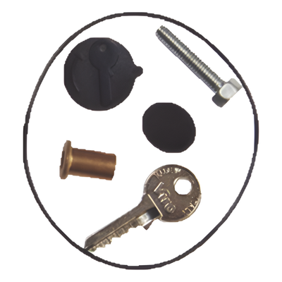 Perilla de desbloqueo / Llave de seguridad / Tapa protectora / Operadores FAAC 740/741 - Imagen 3
