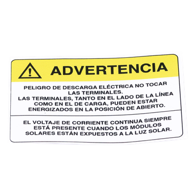 Etiqueta de Videovigilancia en Vinil Adhesivo Mate / Paquete con 10